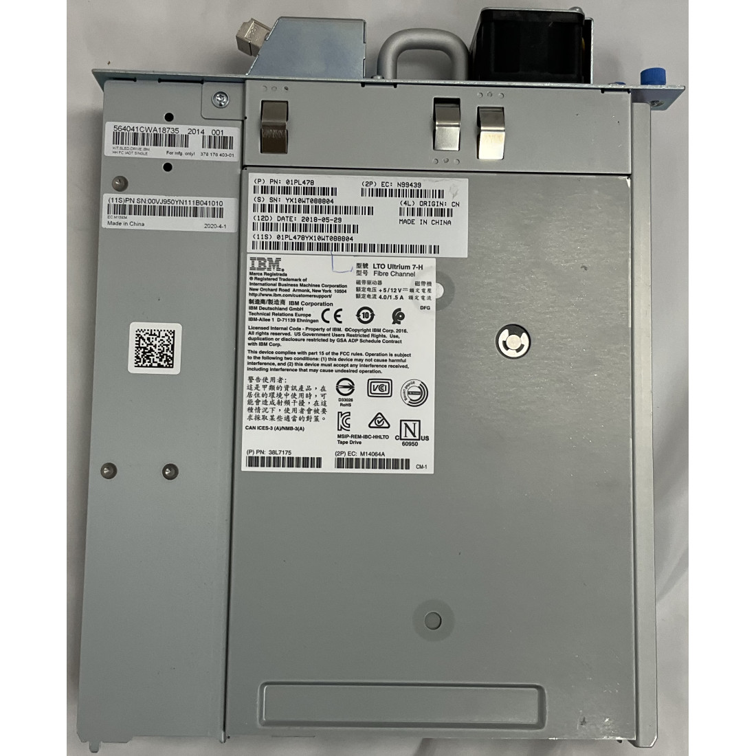 02XX413 IBM AGLA LTO9 TS4300 FC HH Tape Drive