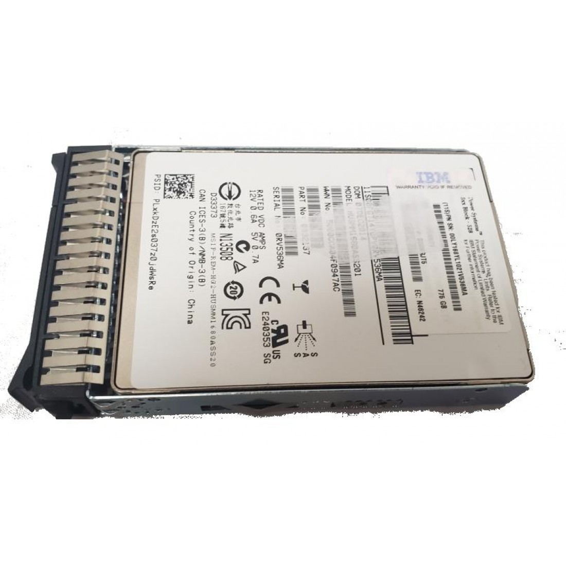 lettelse arsenal radius IBM ES0P 775GB SFF-3 SSD eMLC: 00E8671 59EA